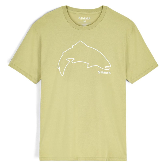 Simms Trout Outline T-Shirt Tent Green dans le groupe Habits et chaussures / Habits / T-shirts l\'adresse Sportfiskeprylar.se (13519-1347-20r)
