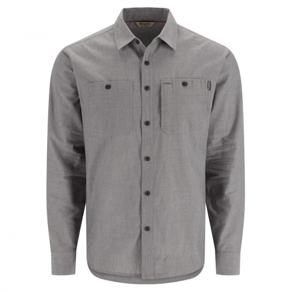 Simms Cutbank Chambray Shirt Cinder Chambray dans le groupe Habits et chaussures / Habits / Chemises l\'adresse Sportfiskeprylar.se (13650-2000-30r)