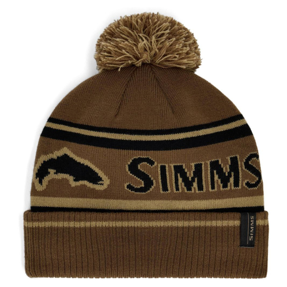 Simms Tip-Up Pom Beanie Jasper dans le groupe Habits et chaussures / Chapeau de peche, casquette peche / Bérets et chapeaux l\'adresse Sportfiskeprylar.se (13788-1352-00)