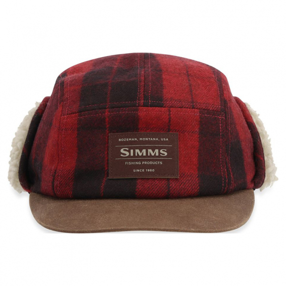 Simms Coldweather Cap Red Buffalo Plaid dans le groupe Habits et chaussures / Chapeau de peche, casquette peche / Casquettes / Chapkas l\'adresse Sportfiskeprylar.se (13817-615-2030r)