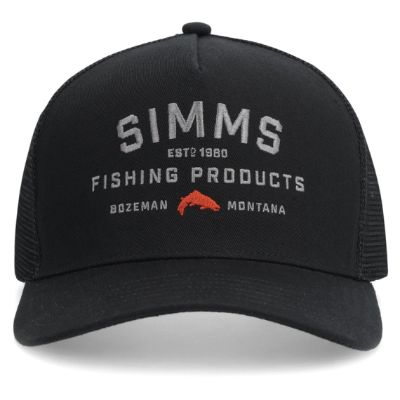 Simms Double Haul Trucker Black dans le groupe Habits et chaussures / Chapeau de peche, casquette peche / Casquettes / Casquettes trucker l\'adresse Sportfiskeprylar.se (14035-001-00)