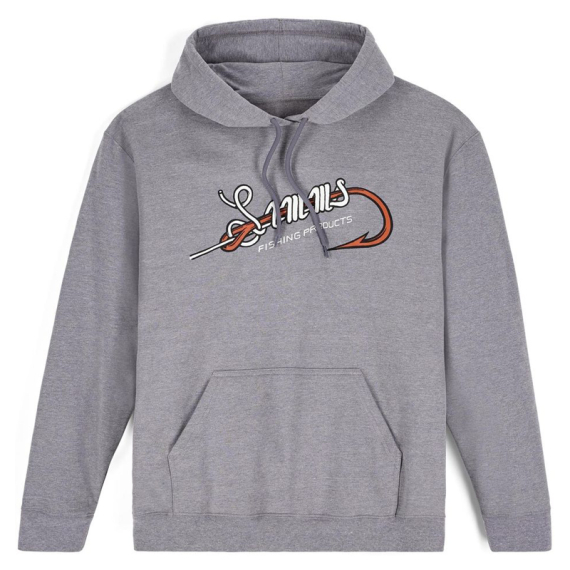 Simms Hook and Loop Hoody Grey Heather dans le groupe Habits et chaussures / Habits / Sweats / Hoodies l\'adresse Sportfiskeprylar.se (14145-067-20r)