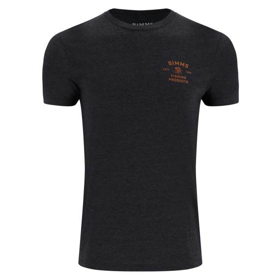 Simms Stacked Bass T-Shirt Charcoal Heather dans le groupe Habits et chaussures / Habits / T-shirts l\'adresse Sportfiskeprylar.se (14206-086-20r)