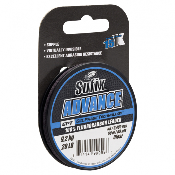 Sufix Advance Fluorocarbon Clear 50m dans le groupe Lignes de pêche / Fluorocarbone, fil fluorocarbone l\'adresse Sportfiskeprylar.se (142156NOr)