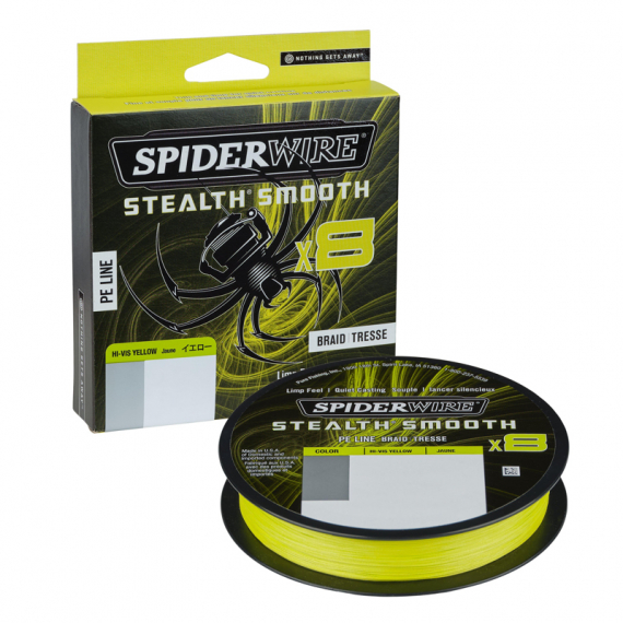 Spiderwire Stealth Smooth Braid 8 Hi-Vis Yellow dans le groupe Lignes / Tresses l\'adresse Sportfiskeprylar.se (1422163r)