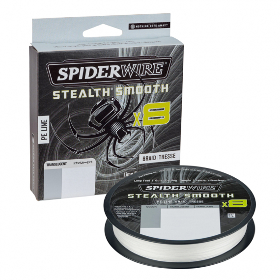 SpiderWire Stealth Smooth Braid 8 0.39mm Translucent 150m dans le groupe Lignes / Tresses l\'adresse Sportfiskeprylar.se (1515657)