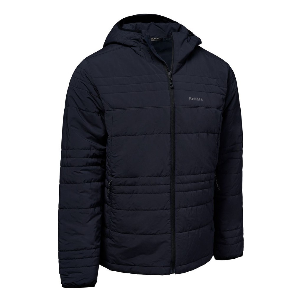 Simms Fall Run Hooded Jacket Black dans le groupe Vêtements & Chaussures / Vêtements / Vestes de pêche / Vestes à doublure en duvet et synthétique l\'adresse Sportfiskeprylar.se (14518-001-30r)
