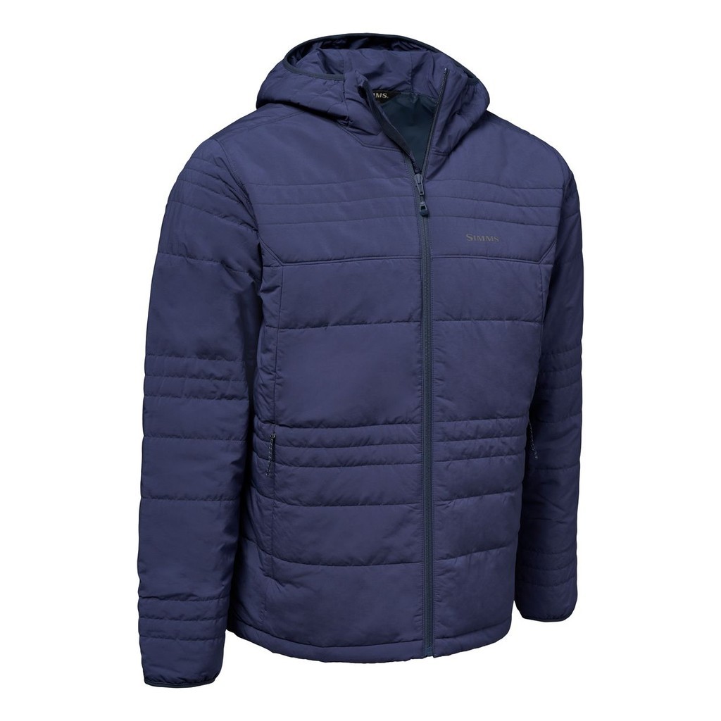 Simms Fall Run Hooded Jacket Selvedge dans le groupe Vêtements & Chaussures / Vêtements / Vestes de pêche / Vestes à doublure en duvet et synthétique l\'adresse Sportfiskeprylar.se (14518-1166-30r)