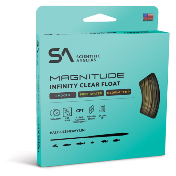 SA Magnitude Smooth Infinity Buckskin Clear Head dans le groupe Lignes de pêche / Lignes de pêche à la mouche / Soies une main l\'adresse Sportfiskeprylar.se (145435r)