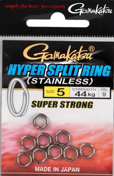 Gamakatsu Hyper Split Ring #04 22kg dans le groupe Hameçons et terminal tackle / Stingers et accessoires stingers / Accessoires stingers l\'adresse Sportfiskeprylar.se (149287004)