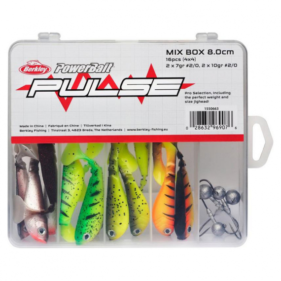 Berkley Pulse Shad Box 8cm inkl. Jiggskallar dans le groupe Leurre de la peche / Kits leurres l\'adresse Sportfiskeprylar.se (1550663)