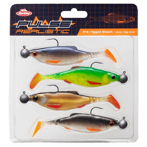 Berkley Pulse Realistic Roach (4-pack) dans le groupe Leurre de la peche / Leurre souple / Jigs pour perches et pour sandres l\'adresse Sportfiskeprylar.se (1551695r)