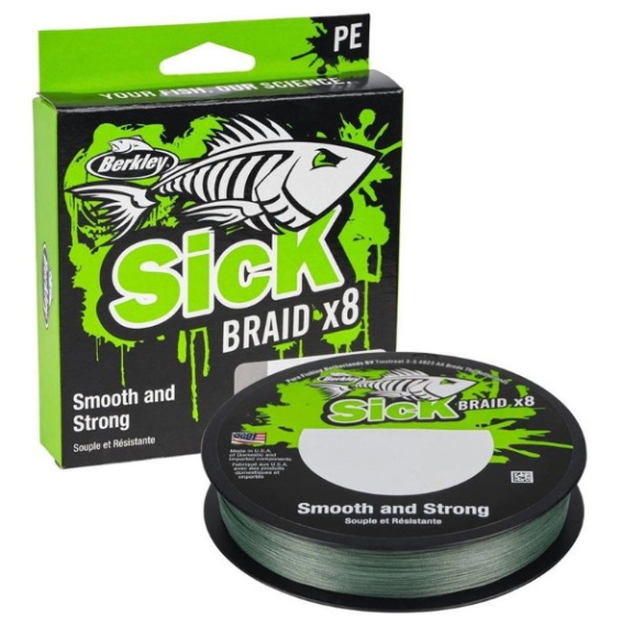 Berkley Sick Braid Moss Green 150m dans le groupe Lignes de pêche / Tresse peche l\'adresse Sportfiskeprylar.se (1558598r)