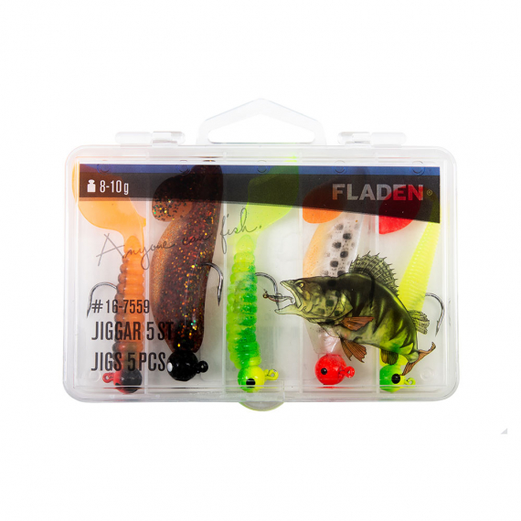 Fladen Jigs 8-10g 5pcs In Plastic Box dans le groupe Leurre de la peche / Kits leurres l\'adresse Sportfiskeprylar.se (16-7559)