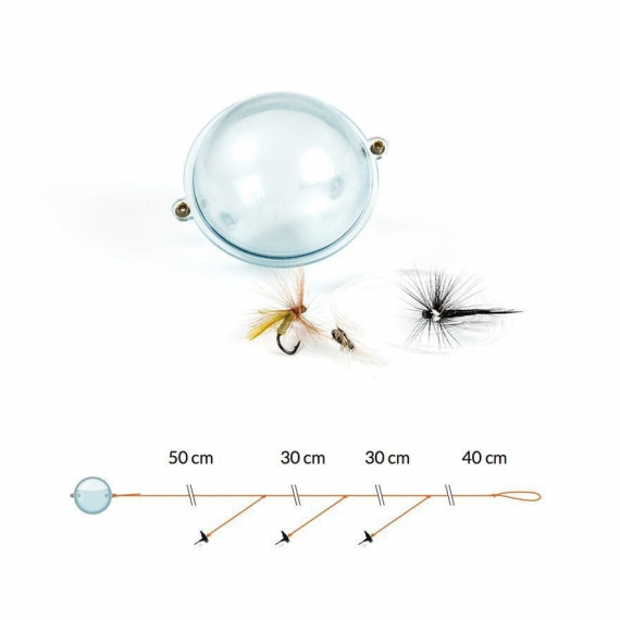 Fladen Fly Casting with floating ball and Dry flies dans le groupe Leurre de la peche / Bombette peche / Float N\' Fly l\'adresse Sportfiskeprylar.se (16-7603)