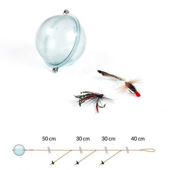 Fladen Fly Casting with floating ball and Wet Flies dans le groupe Leurre de la peche / Bombette peche / Float N\' Fly l\'adresse Sportfiskeprylar.se (16-7604)
