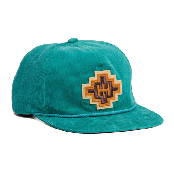 Howler Bro\'s Unstructured Snapback Hats H Bolt Motif - Teal Corduroy dans le groupe Habits et chaussures / Chapeau de peche, casquette peche / Casquettes l\'adresse Sportfiskeprylar.se (160525F-TEA)