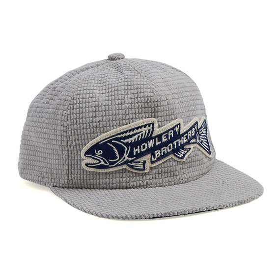 Howler Bros Unstructured Snapback Hats Trout Bolt - Grey Grid Corduroy dans le groupe Habits et chaussures / Chapeau de peche, casquette peche / Casquettes l\'adresse Sportfiskeprylar.se (160526S-TRO)