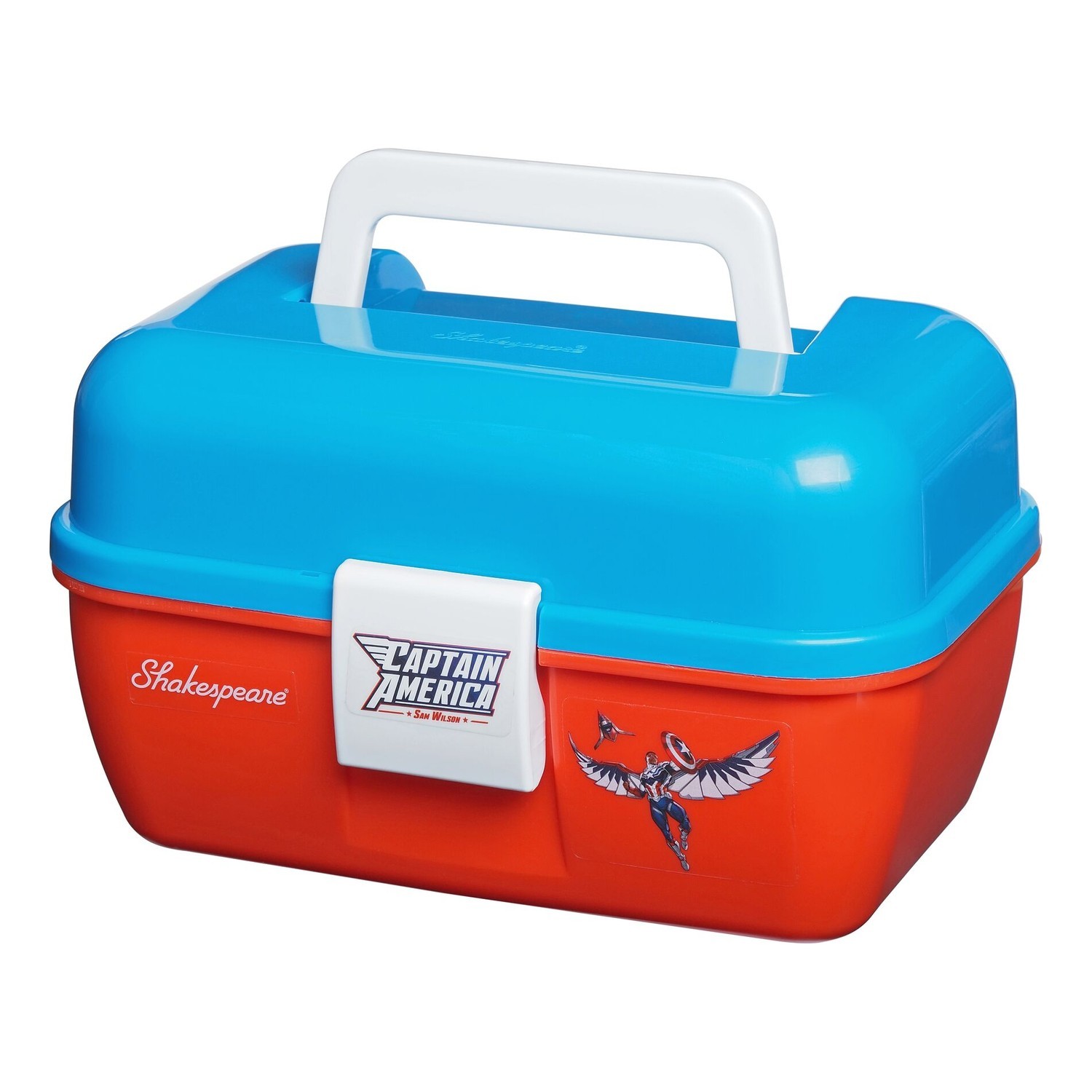 Shakespeare Marvel Captain America Tacklebox dans le groupe Bagagerie & Rangement / Boîte de pêche / Boite a leurre l\'adresse Sportfiskeprylar.se (1610459)