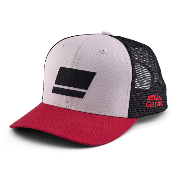 Abu Garcia Flag Trucker - Grey/Red/Black dans le groupe Habits et chaussures / Chapeau de peche, casquette peche / Casquettes / Casquettes trucker l\'adresse Sportfiskeprylar.se (1640095)