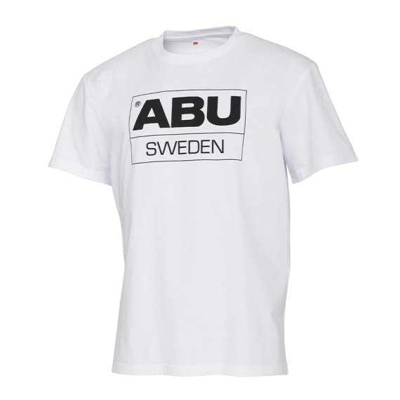 Abu Garcia Legacy Sweden Logo Tee White dans le groupe Habits et chaussures / Habits / T-shirts l\'adresse Sportfiskeprylar.se (1642599r)