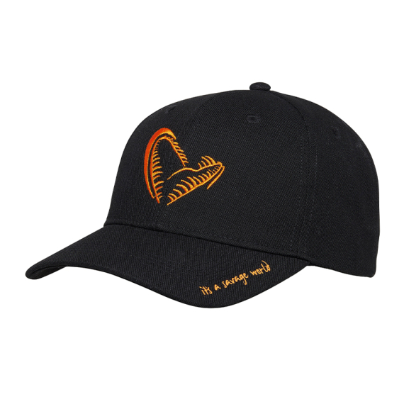 Savage Gear Jaw Baseball Cap - Black dans le groupe Habits et chaussures / Chapeau de peche, casquette peche / Casquettes l\'adresse Sportfiskeprylar.se (1642628)