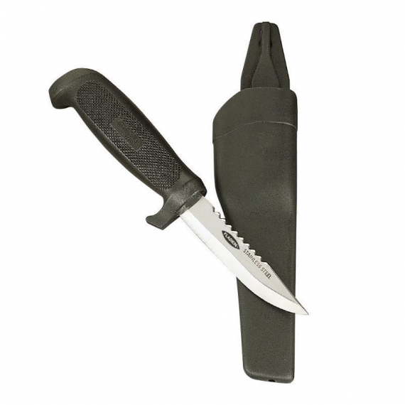 Fladen FiskeKnife Stainless Med Plasthandtag dans le groupe Accessoires de pêche / Couteaux et haches / Couteaux / Couteaux Bushcraft l\'adresse Sportfiskeprylar.se (17-13)