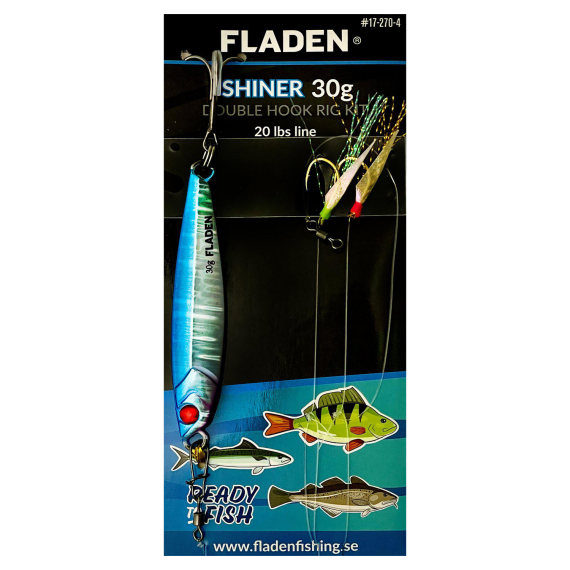 Fladen Shiner 30g double hook rig dans le groupe Techniques de pêche / Materiel de peche en mer / Hameçons et terminal tackle mer / Flasher rigs et montages mer l\'adresse Sportfiskeprylar.se (17-270-1r)