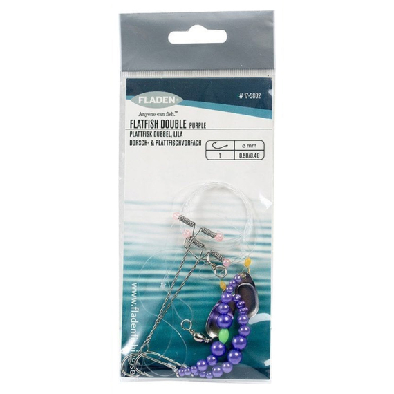 Fladen Flatfish Double Lila Stl 1 Main Line 0.50mm, Leader 0.40mm dans le groupe Leurre de la peche / Leurre pêche en mer / Flasher rigs et montages mer l\'adresse Sportfiskeprylar.se (17-5802)