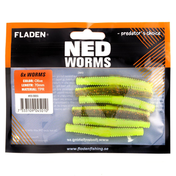 Fladen NED worm dans le groupe Techniques de pêche / Peche carnassier / Leurres / Leurres souples / écrevisses et créatures l\'adresse Sportfiskeprylar.se (20-20051r)