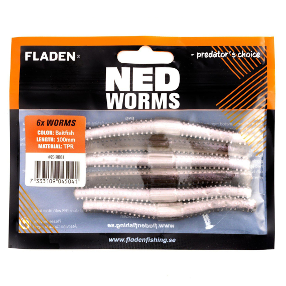 Fladen NED worm 10cm dans le groupe Techniques de pêche / Peche carnassier / Leurres / Leurres souples / écrevisses et créatures l\'adresse Sportfiskeprylar.se (20-20061r)