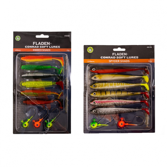 Fladen Conrad Softlures 3x6 Assorted Colors dans le groupe Leurre de la peche / Kits leurres l\'adresse Sportfiskeprylar.se (20-3504r)