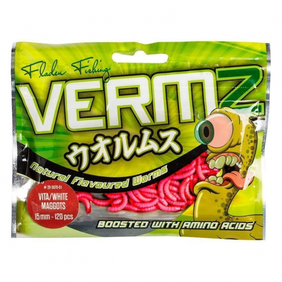 Fladen Vermz Maggots, 1,5cm Natural Red dans le groupe Leurre de la peche / Bouillettes, esches et amorce / Faux appâts l\'adresse Sportfiskeprylar.se (20-5970-02)