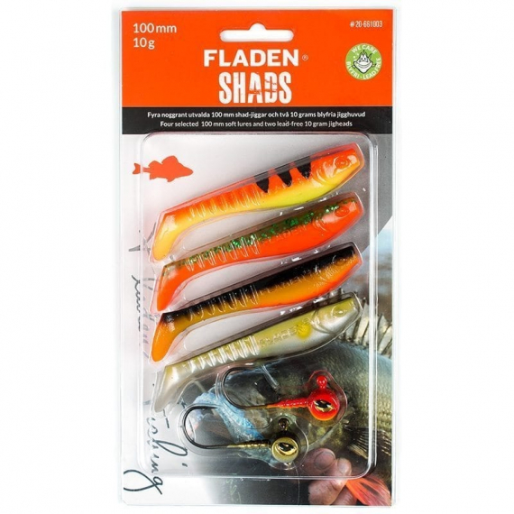 Fladen Jiggsortering Shad 80mm dans le groupe Leurre de la peche / Kits leurres l\'adresse Sportfiskeprylar.se (20-660801r)