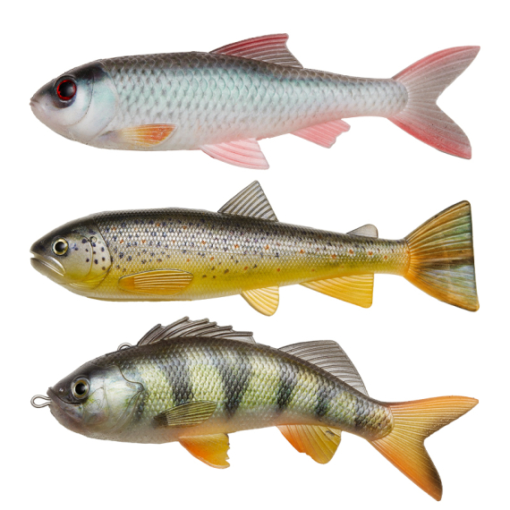 Pulz Bait Skinz Mixed, 15cm 3pcs - Roach/Perch/Brown Trout dans le groupe Leurre de la peche / Pulz Bait l\'adresse Sportfiskeprylar.se (2000-37)