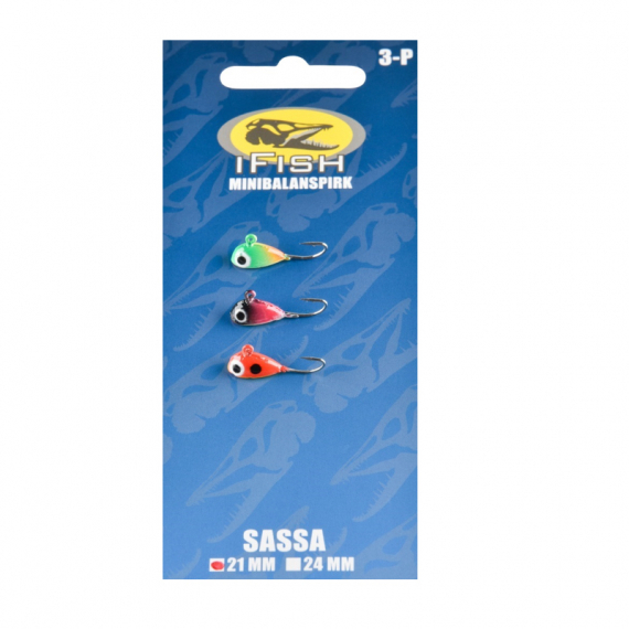 IFISH Sassa MiniBalance Jig, 21mm, 3-pack dans le groupe Leurre de la peche / Leurres jigging sous glace / Mini dandinettes l\'adresse Sportfiskeprylar.se (20171671)