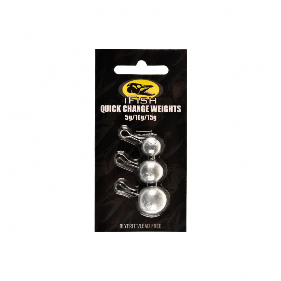 IFISH Quickchange Weights (5g,10g,15g) dans le groupe Hameçons et terminal tackle / Têtes plombées / Plombs à clipper l\'adresse Sportfiskeprylar.se (20184179)