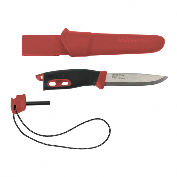 Morakniv Companion Spark - Red dans le groupe Accessoires de pêche / Couteaux et haches / Couteaux / Couteaux Bushcraft l\'adresse Sportfiskeprylar.se (20200262)
