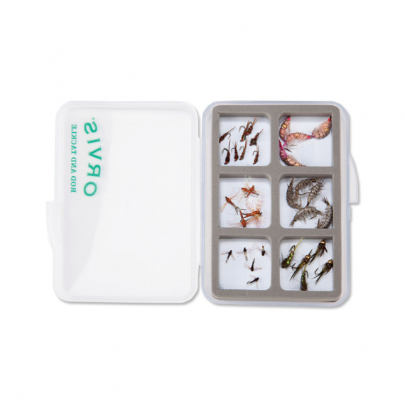 Orvis Super Slim Shirt Pocket Fly Box, 6 Mag Comp dans le groupe Stockage / Boite de peche / Boîtes à mouche l\'adresse Sportfiskeprylar.se (20201203)
