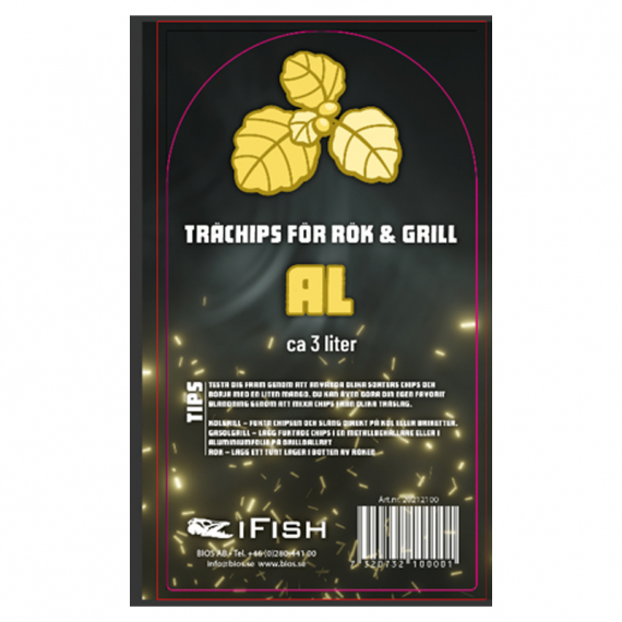 IFISH Wood Chips for Smoker & Grill - Al dans le groupe Loisirs en plein air / Cuisines camping et ustensiles / Fumooir et accessoires / Copeaux fumoir l\'adresse Sportfiskeprylar.se (20212100)