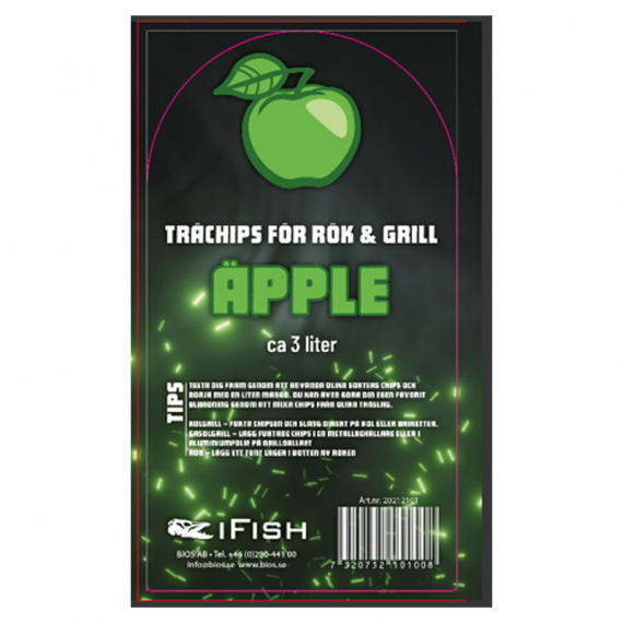 IFISH Wood Chips fpr Smoker and Grill - Apple dans le groupe Loisirs en plein air / Cuisines camping et ustensiles / Fumooir et accessoires / Copeaux fumoir l\'adresse Sportfiskeprylar.se (20212101)