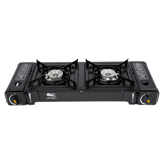 IFISH Gas Stove Cook\'n Go Twin dans le groupe Loisirs en plein air / Cuisines camping et ustensiles / Cuisines et brûleurs camping / Cuisines gaz l\'adresse Sportfiskeprylar.se (20246330)