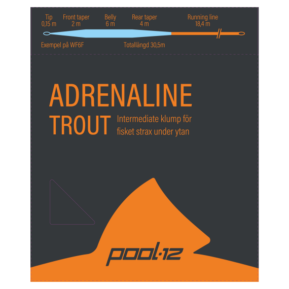 Pool 12 Adrenaline Trout Sinktip dans le groupe Lignes de pêche / Lignes de pêche à la mouche / Soies une main l\'adresse Sportfiskeprylar.se (20254824r)