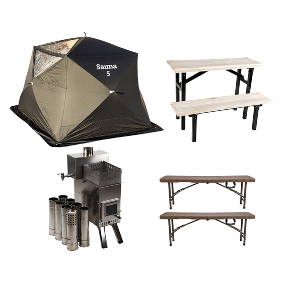 IFISH Sauna 5 Complete dans le groupe Loisirs en plein air / Tentes pêche sous glace et accessoires / Tentes pêche sous glace l\'adresse Sportfiskeprylar.se (20254831)