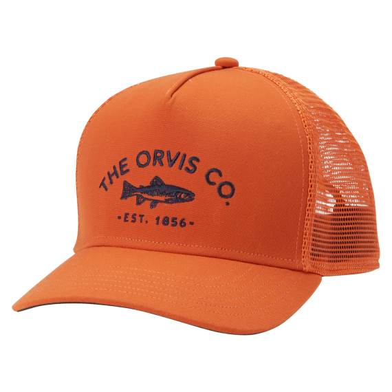 Orvis Co Trucker Hat Red Clay dans le groupe Habits et chaussures / Chapeau de peche, casquette peche / Casquettes l\'adresse Sportfiskeprylar.se (20258957)