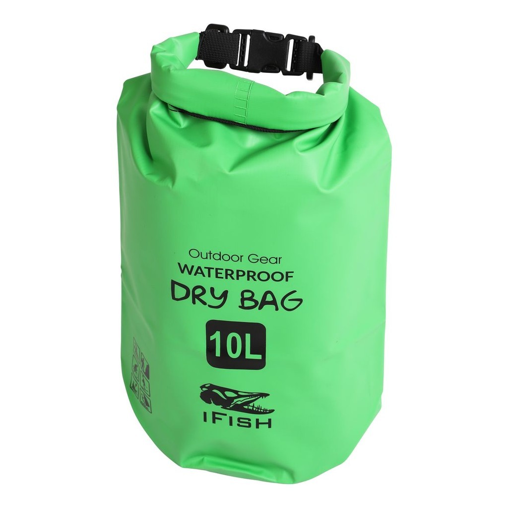 IFISH Dry Bag 10L Green dans le groupe Stockage / Sacs étanches l\'adresse Sportfiskeprylar.se (20266275)