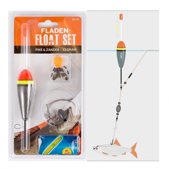 Fladen Pike/Zander Float-Set 12g dans le groupe Hameçons et terminal tackle / Floteurs / Flotteurs carnassiers l\'adresse Sportfiskeprylar.se (21-123)