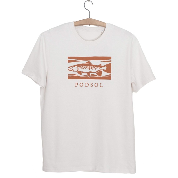 PODSOL T-Shirt TAJGA TROUT VIntage White dans le groupe Habits et chaussures / Habits / T-shirts l\'adresse Sportfiskeprylar.se (21335434r)