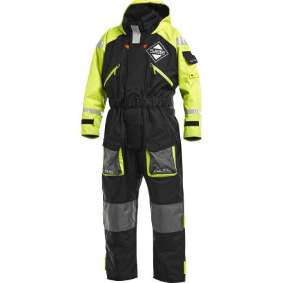 Fladen flotation suit 845XY Black/Yellow dans le groupe Habits et chaussures / Habits flottants / Combiaisons flottantes l\'adresse Sportfiskeprylar.se (22-845XYr)