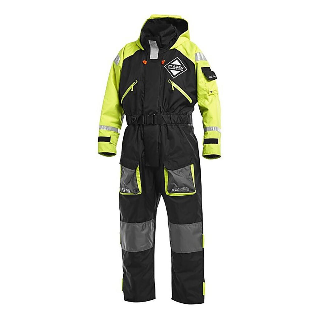 Fladen flotation suit 845XY Black/Yellow dans le groupe Habits et chaussures / Habits flottants / Combinaisons flottantes l\'adresse Sportfiskeprylar.se (22-845XYr)